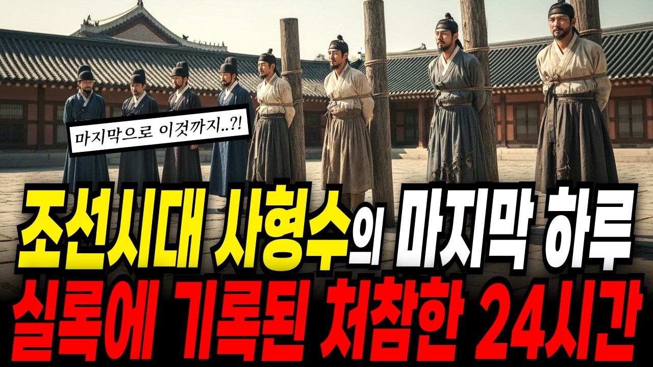 조선 실록에 기록된 사형수의 처참한 마지막 24시간, 죄수에게 마지막으로 허락된 것은?