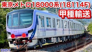 【JR貨物 EF210-125号機+東京メトロ18000系10B(18114F) 甲種輸送 8862レ 山口県からはるばる東京へ 2025.7.31】