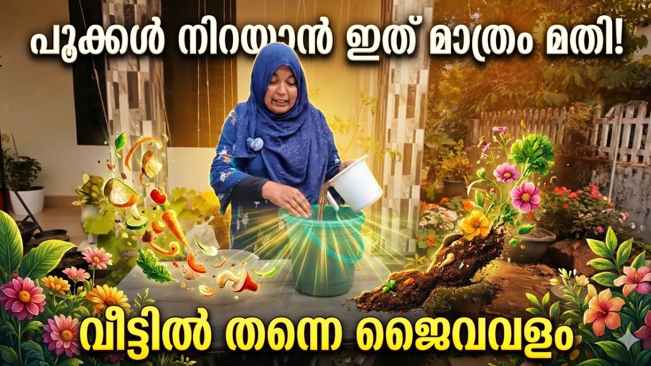 ചെടികൾ നിറയെ പൂക്കാനും കായ്‌ക്കാനും പൈസ ചെലവില്ലാത്ത അത്ഭുതകൂട്ട്!!