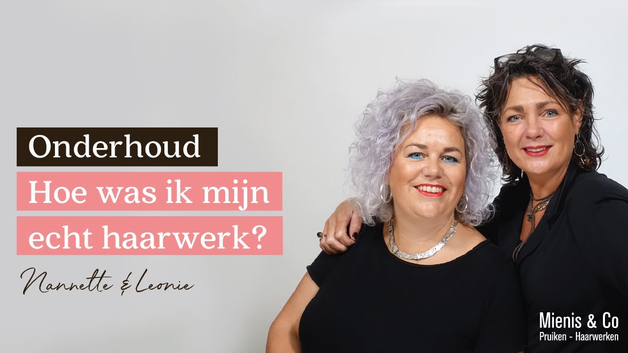 Pruik van echt haar wassen Clearance