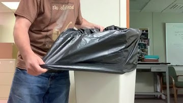 How to make a trash bag tight in a waste basket