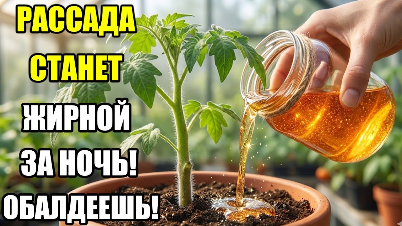 Я ОБАЛДЕЛ! ОБЫЧНЫЙ ОТВАР ЗАСТАВИТ РАССАДУ ТОЛСТЕТЬ! СТЕБЕЛЬ СТАНЕТ КАК ПАЛЕЦ!