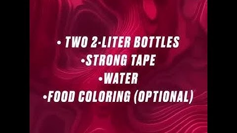Science Experiment: Tornado in a bottle