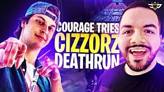 COURAGE TRIES CIZZORZ DEATHRUN! ***IMPOSSIBLE*** (Fortnite: Battle Royale)