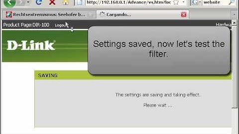 DIR-100 Webfilter Bypass
