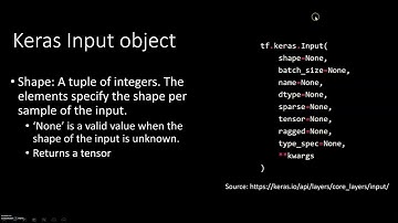 2 - Defining the input node - Keras.Input( ) object explained #Keras #Tensorflow2.0 #MachineLearning