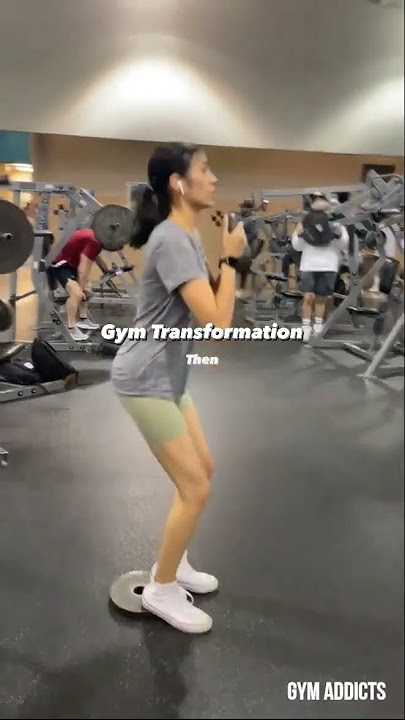 Transformasi tubuh berotot yang luar biasa dari kurus menjadi bugar 🍑 #celanapendek #gym #videopendek