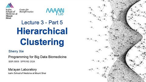 BSR6806 - Lecture 3 - Part 5 - Hierarchical Clustering - Sherry Xie - ISMMS -Spring 2024
