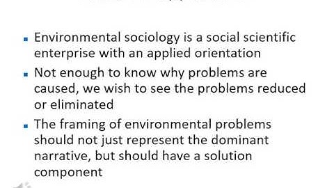 What is Environmental Sociology