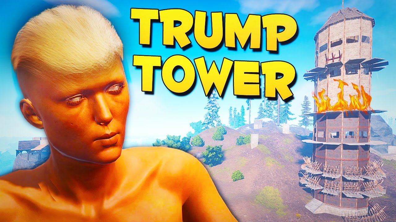 DESTROYING TRUMP TOWER - Rust Funny Moments ft. Faceless