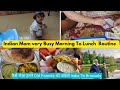 Indian mom productive  very busy summer morning to lunch routine with two kidsbiryani pulav recipe