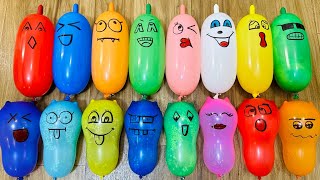 The shocking secret to making hilarious slime with long balloons | Satisfying slime videos