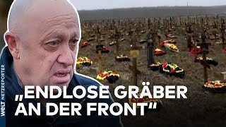 PUTINS KRIEG: Russische Soldaten erschöpft – Auch Wagner-Söldner begraben immer mehr ihrer Kämpfer