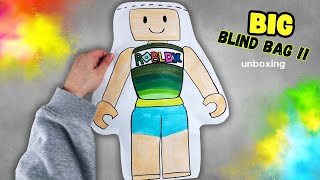 Big ROBLOX Blind Bag unboxing Challenge ☀️ #blindbag #diy #roblox #unboxing #asmr