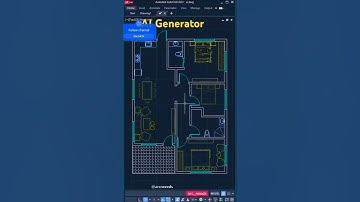Lisp AI Generator Automation. #autocad #yqarch #design #art #build #furniture #decor #learnautocad