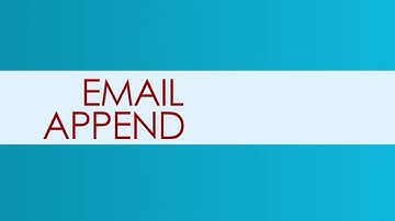 Email Append Services