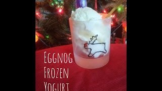 How to Make Eggnog Frozen Yogurt