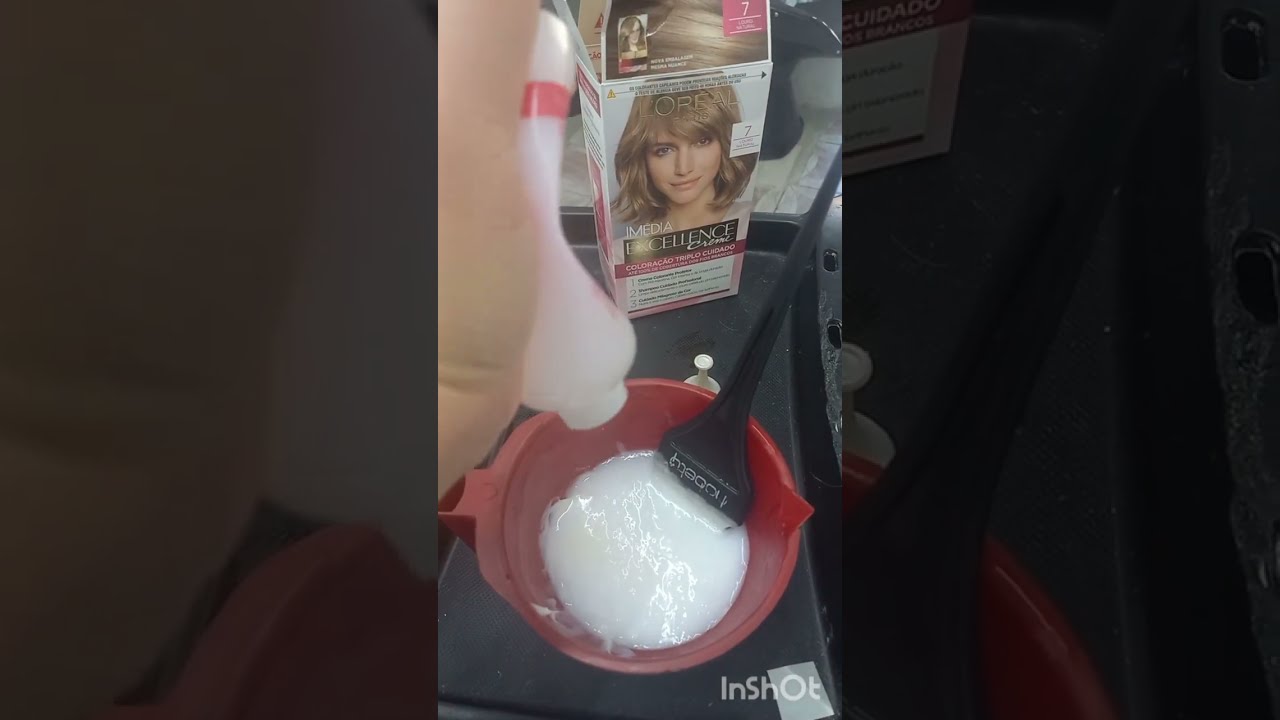 como fazer cobertura de cabelos  brancos  com 7.0   L'Oréal   #cabelosbrancos #coloração