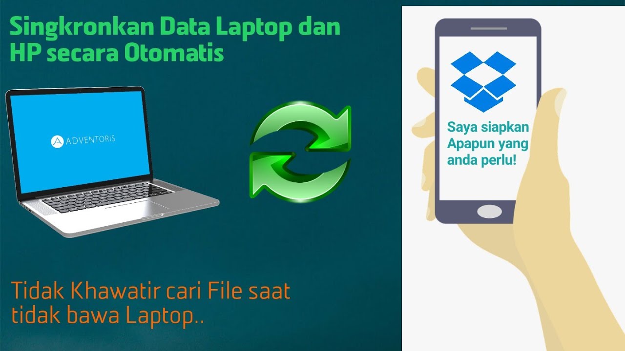 Singkronisasi File dari Laptop/ Komputer ke HP Smartphone via Dropbox, File aman tidak takut Hilang!