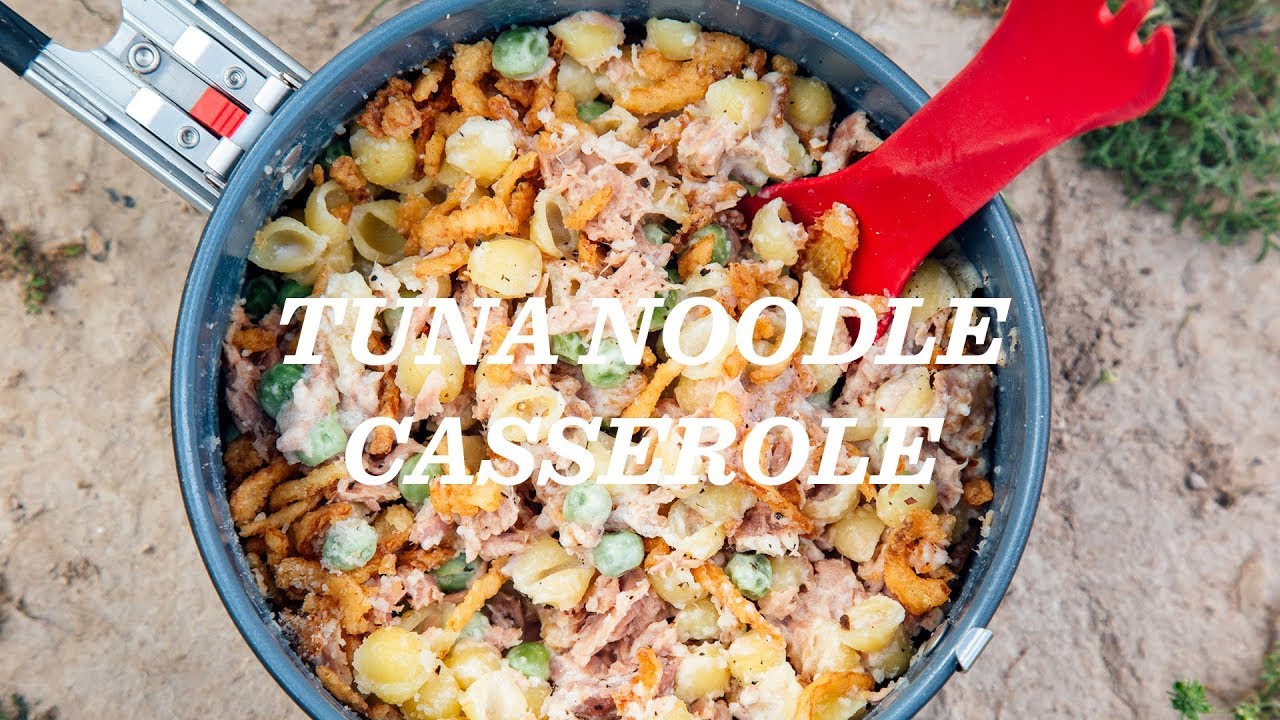 ⁣REI Backpacking Recipes: Tuna Noodle Casserole