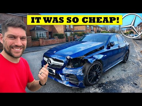 I BOUGHT THIS CHEAP CRASH DAMAGED MERCEDES C43 AMG!...