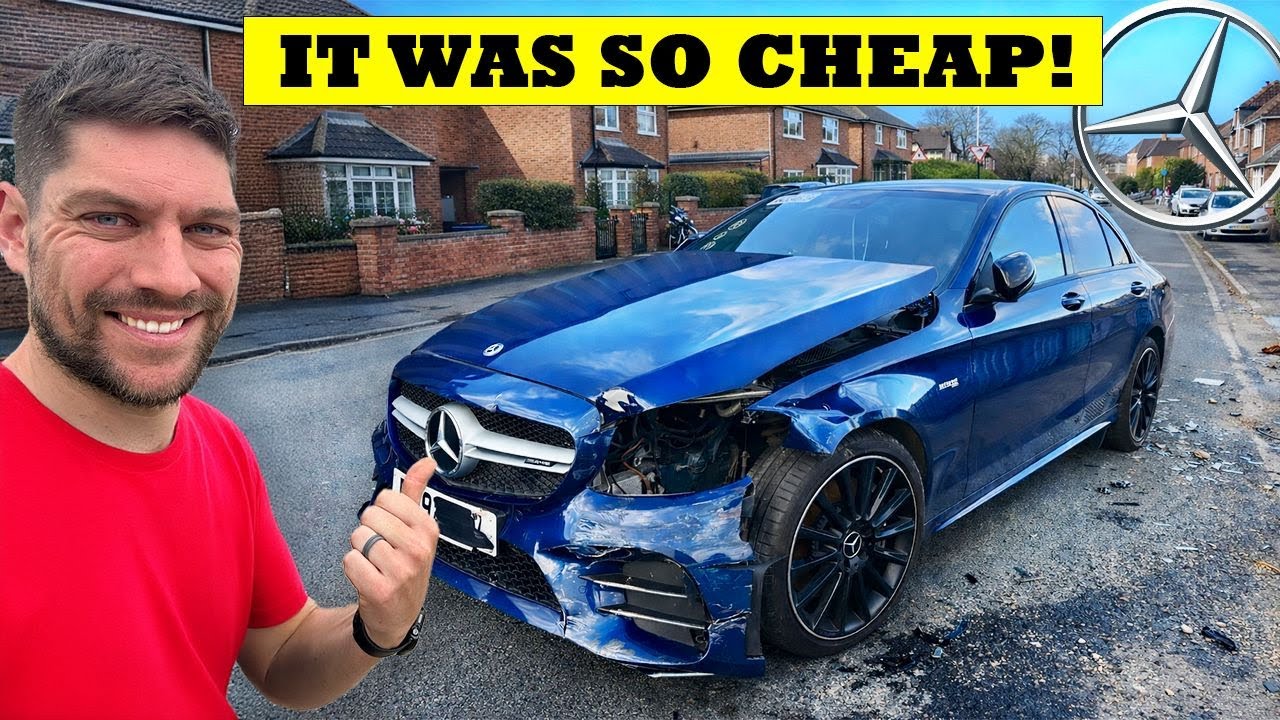 Я купил этот дешёвый, повреждённый в аварии Mercedes C43 AMG!...