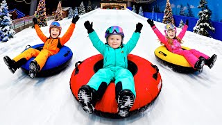 giant snow slides adventure roma diana s family winter holiday