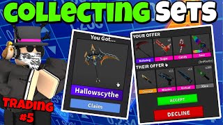 MM2 Trading Montage Part 7  Getting Batwing Set! 