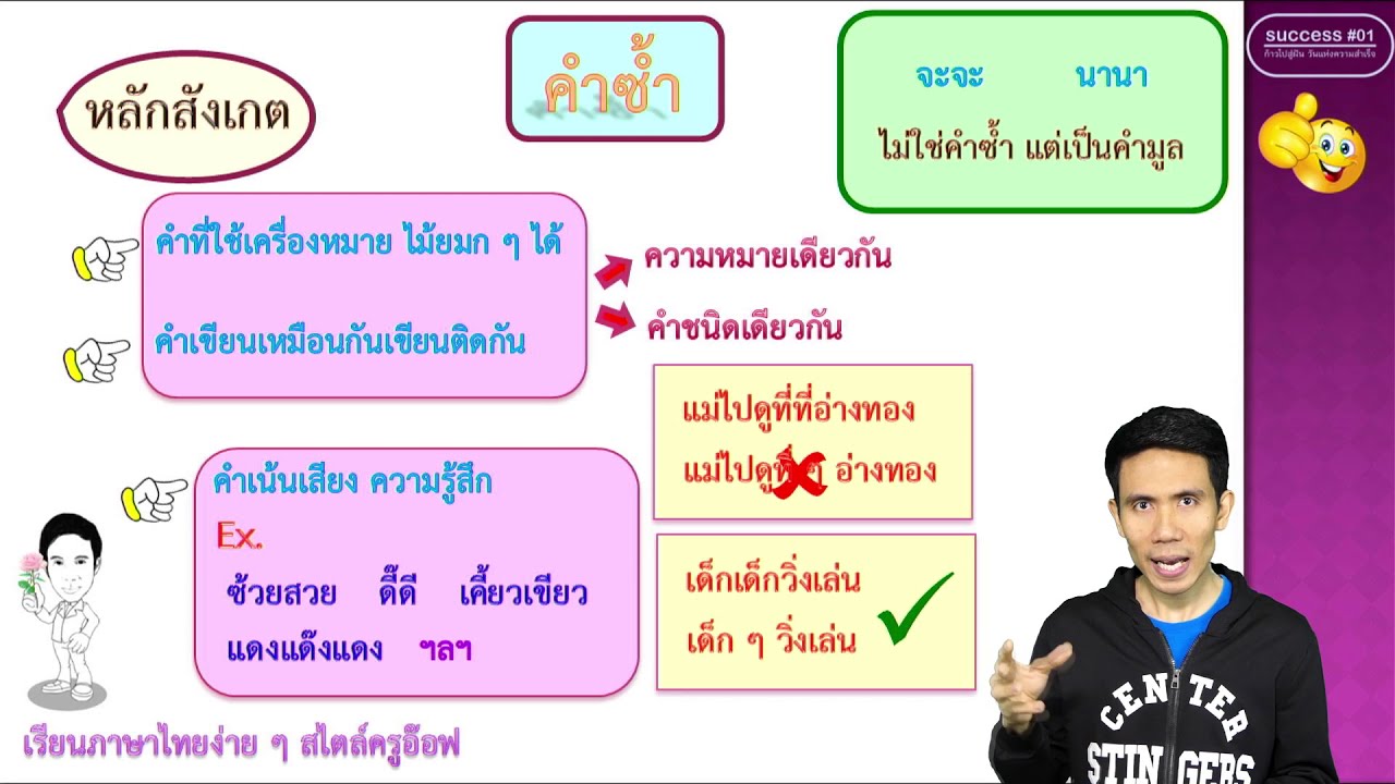 การสร้างคำในภาษาไทย (คำซ้ำ คำซ้อน คำประสม) Concept เน้น ๆ พิชิตข้อสอบ