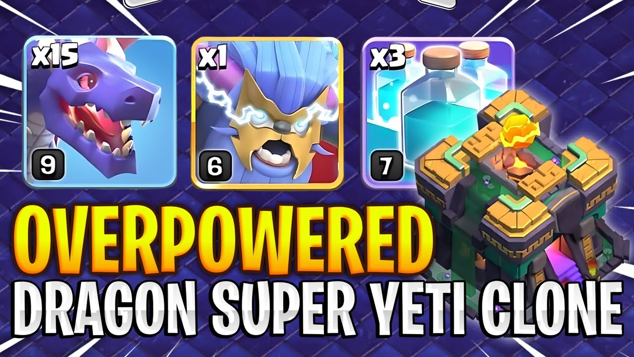 Th14 Dragon + Super Yeti + Clone Attack Strategy 🔥Super Easy | Best TH14 War Attack Strategy | COC
