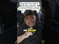 License Plate Lookup by Private Investigator Lance Casey & Associates #shorts