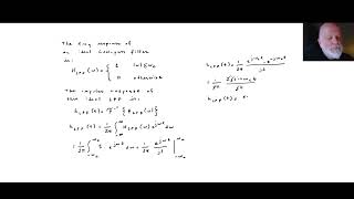 28 Ideal Low Pass Filters and Representations of Band limited Signals