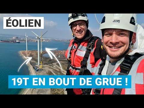 Comment la boite de vitesse d'une éolienne est-elle remplacée ? ⚡️🚧