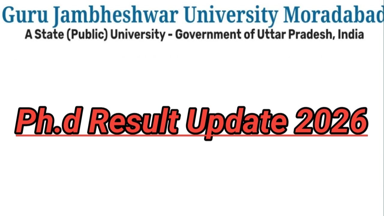 Gju phd interview result || Guru jambheswar university moradabad