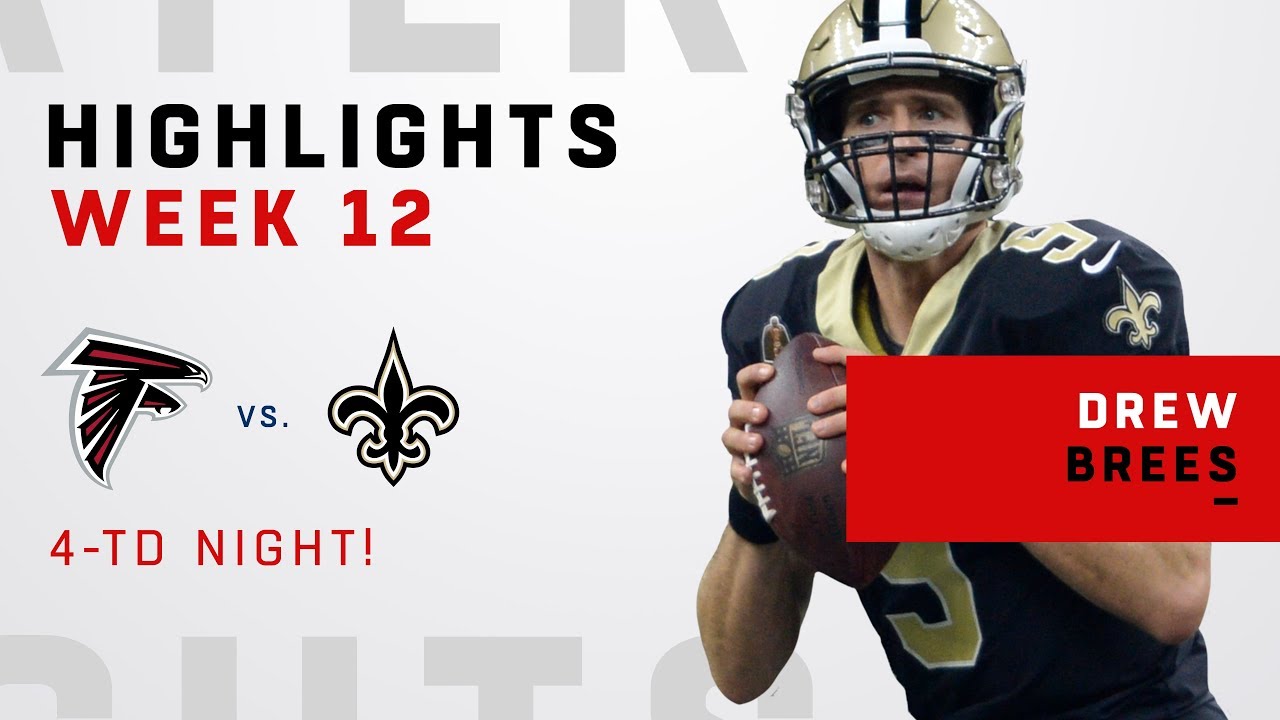 touchdown traduccion Drew Brees Serves Up 4 TDs to 4 Different Players!