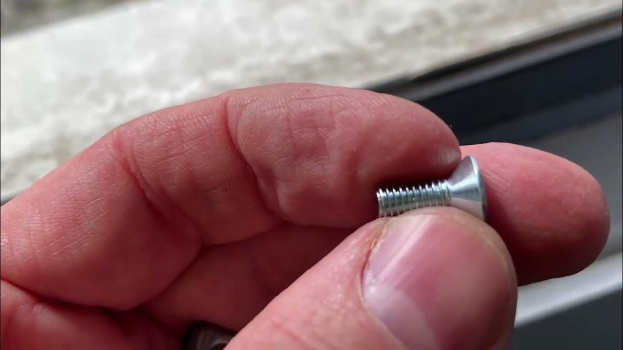 Window handle fix threading aluminum screw YouTube
