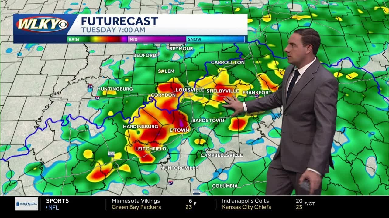 Rain returns Monday night into Tuesday - YouTube