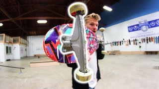 SUPER WIDE TRUCKS ON A PENNY BOARD!