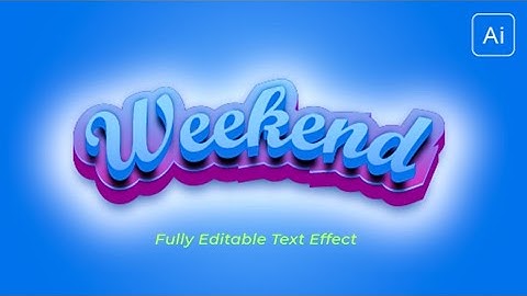 Create a Premium 3d Text Effect in Illustrator | Derrick designs