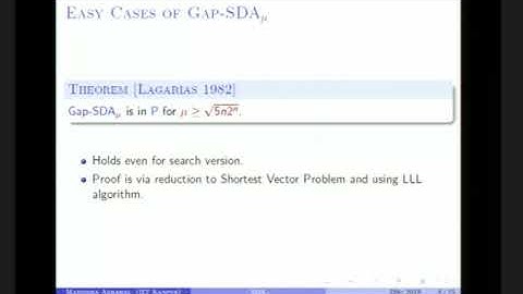 Simultaneous Diophantine Approximation and Short Lattice Vectors
