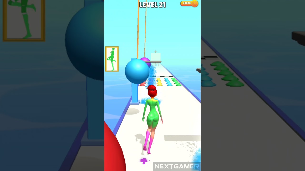 Colour Run 💚❤️💙Mobile Gameplay By NextGamer (Android,iOS) Level 21 