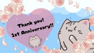 【#1周年記念 】みんなにありがとう！！！🐾【#曇月りつ ／#初見大歓迎 】