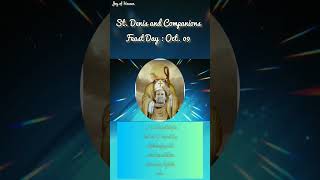 Day 1 : Novena to ST. DENIS AND COMPANIONS || Feast Day : Oct. 09