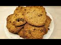 como hacer galletas de avena nuez y pasitas