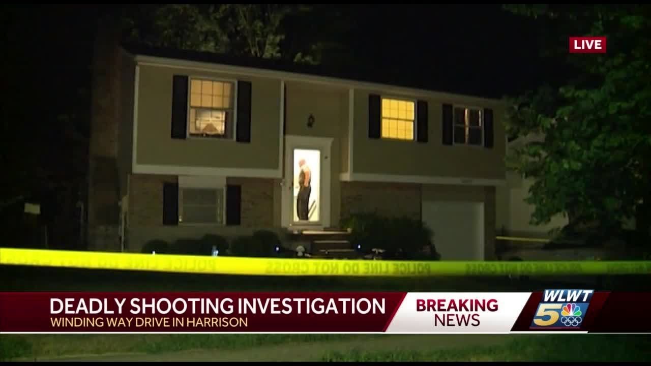 newspaper mockup 1 person dead in Winding Way Drive shooting in Harrison