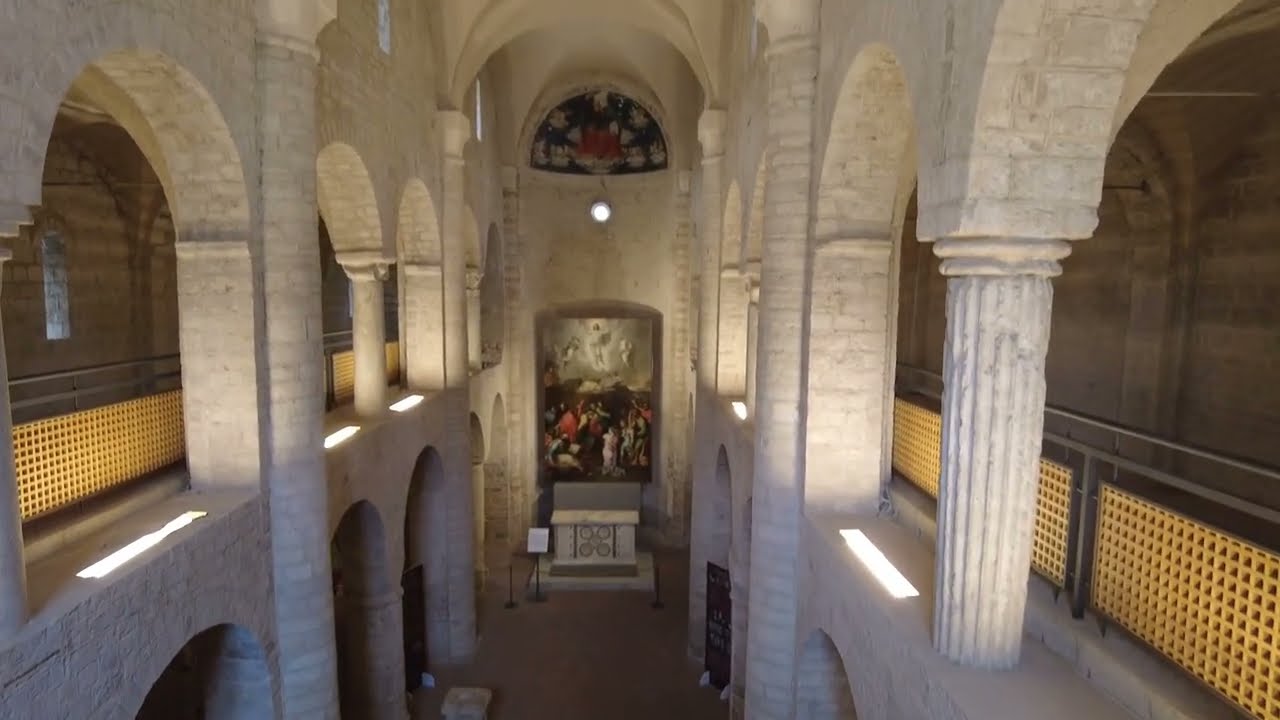 Spoleto Archbishops Palace and Church Saint Eufemia Chiesa di Santa Eufemia - Spoleto Italy - ECTV