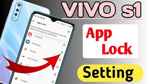 How to set Applock in Vivo s1/App lock settings | VIVO S1 मे Applock kaise karen
