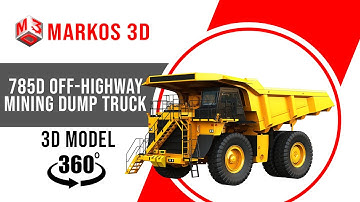 785D - Off-Highway - Mining Dump Truck 3D model | Markos3d | 360 Degree