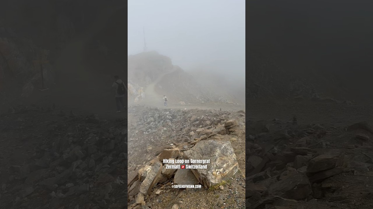 Hiking Loop on Gornergrat 3135m 🏔️ Above Kulmhotel Gornergrat 3100m 📍Zermatt, Switzerland 