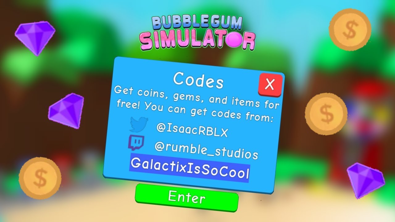 All Codes On Bubble Gum Simulator As Of 11 24 18 YouTube